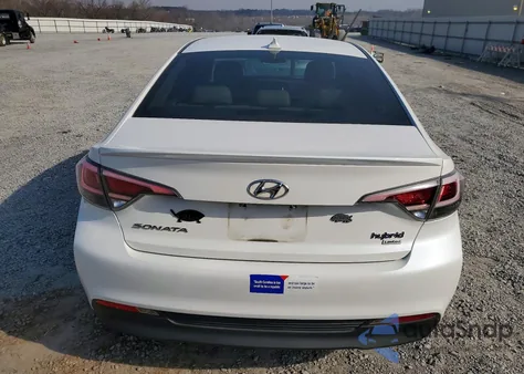 2016 Hyundai Sonata Hybrid Limited из США, поврежденный, VIN KMHE34L16GA017278